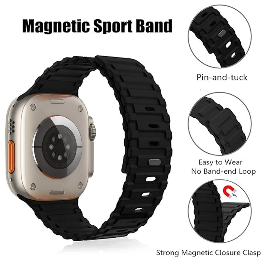 Magnetisches Silikonarmband für Apple Watch