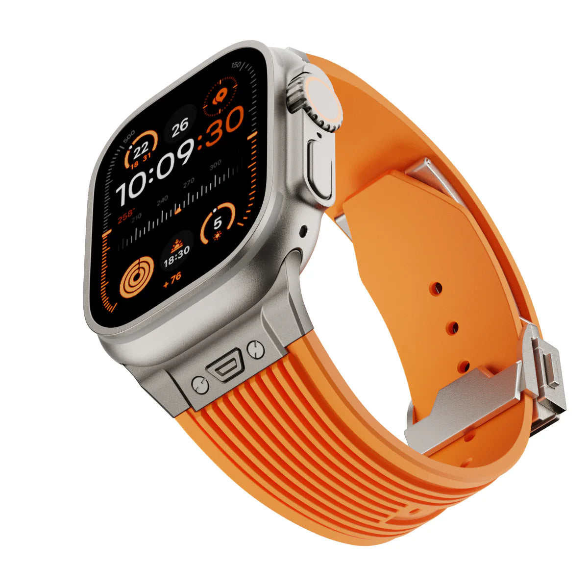 #Color_ Titanium Adapter-Orange Band