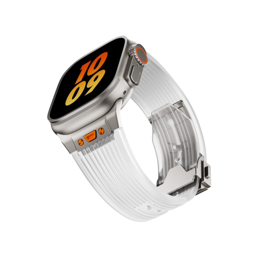 Transparentes Silikonarmband für Apple Watch
