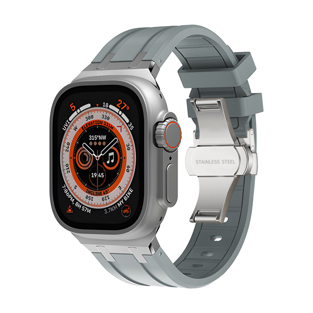 AP Silikonarmband mit Schmetterlingsschnalle für Apple Watch