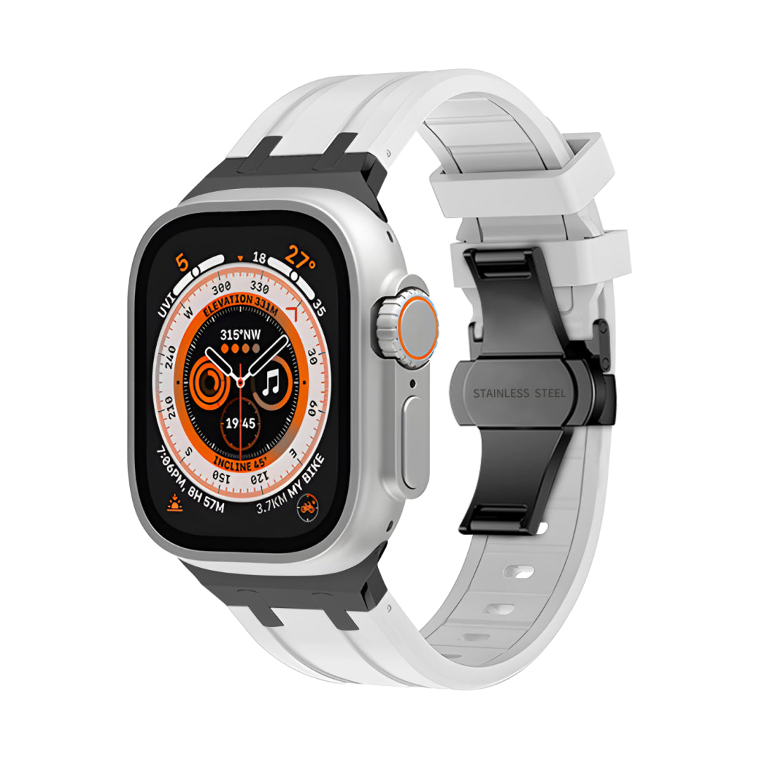 AP Silikonarmband mit Schmetterlingsschnalle für Apple Watch