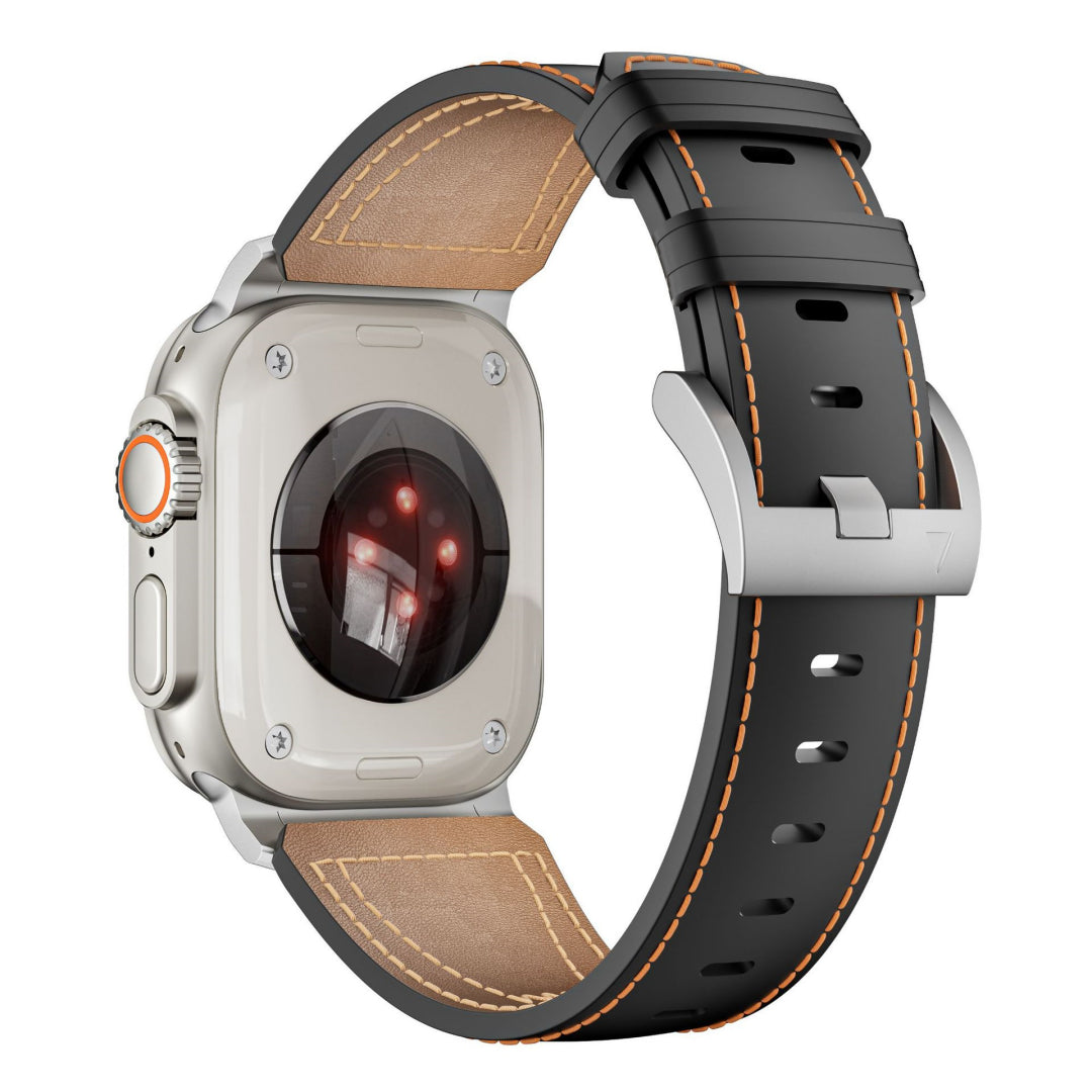 Two-color Leather Band For Apple Watch