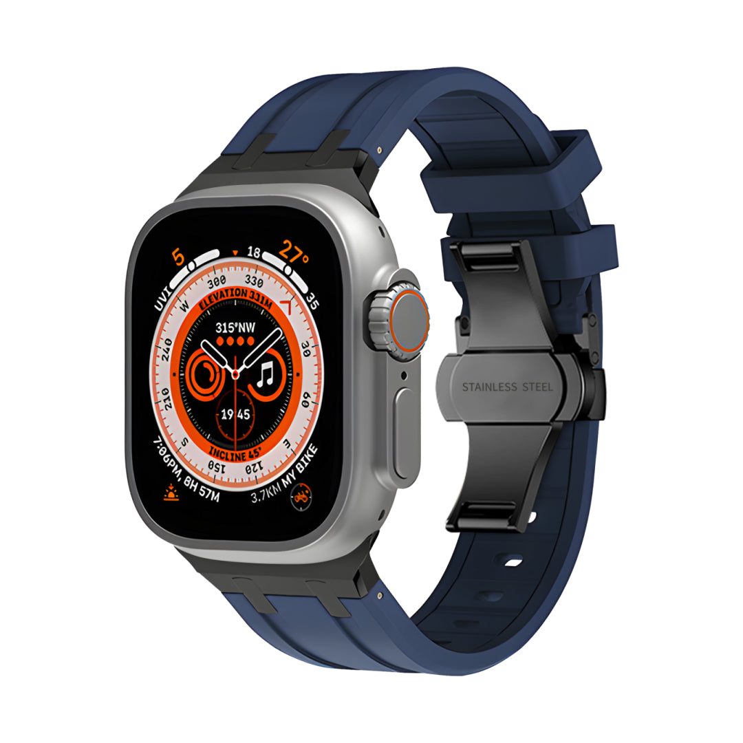 AP Silikonarmband mit Schmetterlingsschnalle für Apple Watch