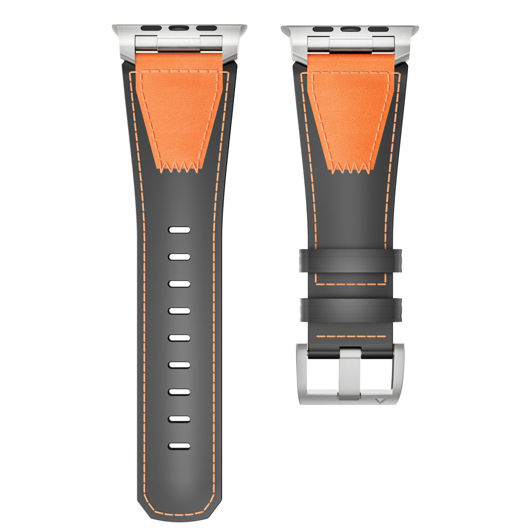 Two-color Leather Band For Apple Watch