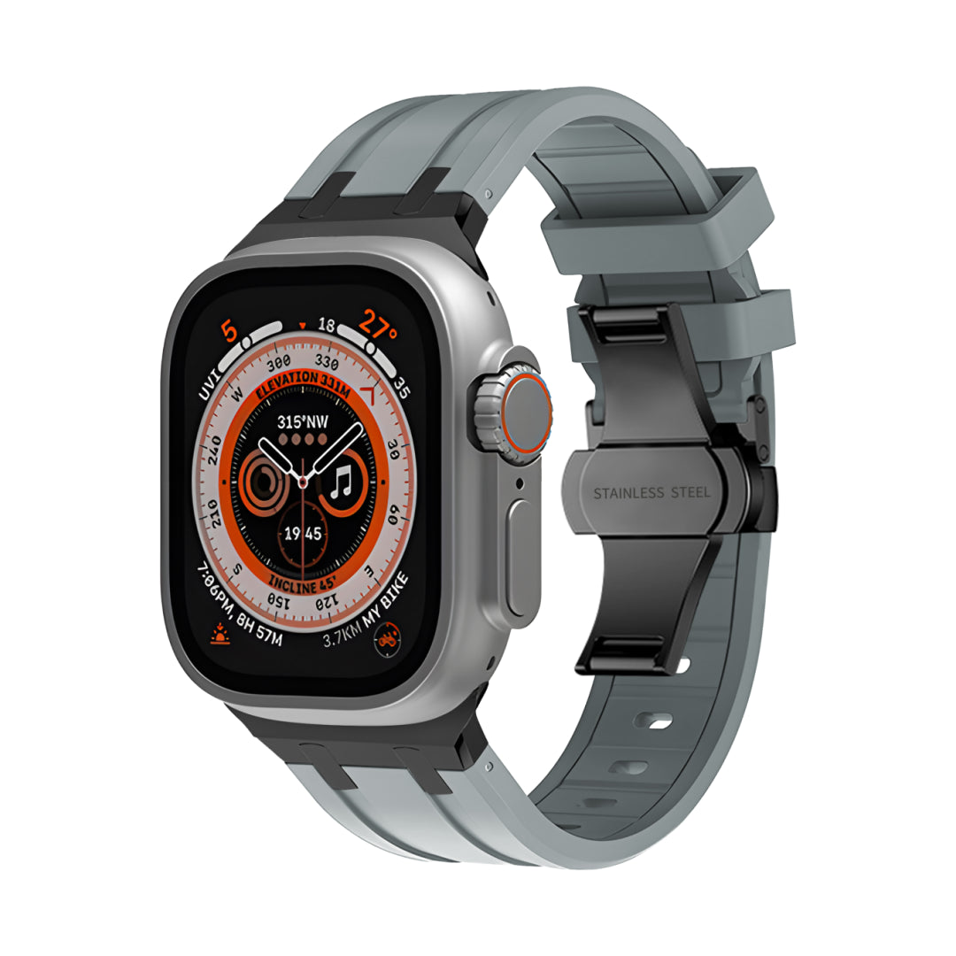 AP Silikonarmband mit Schmetterlingsschnalle für Apple Watch