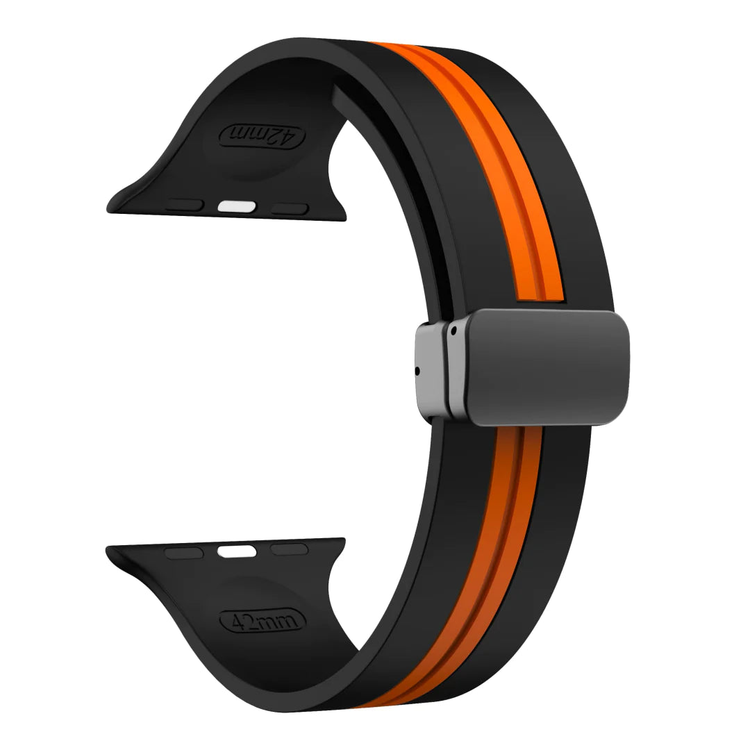 Zweifarbiges Silikonarmband für die Apple Watch