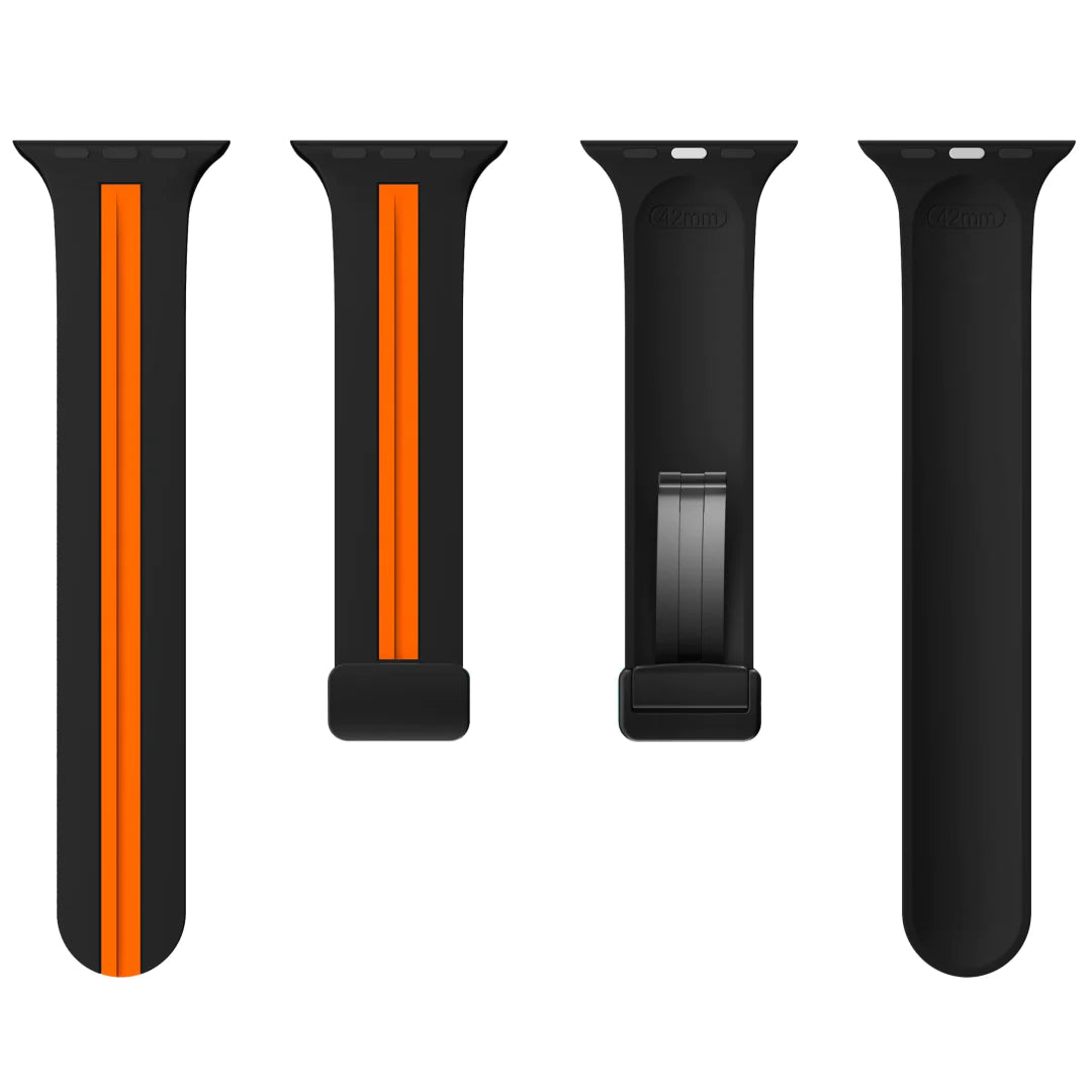 Zweifarbiges Silikonarmband für die Apple Watch