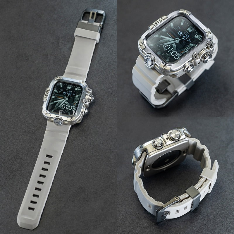 Rugged Case with Screen Protector For Apple Watch