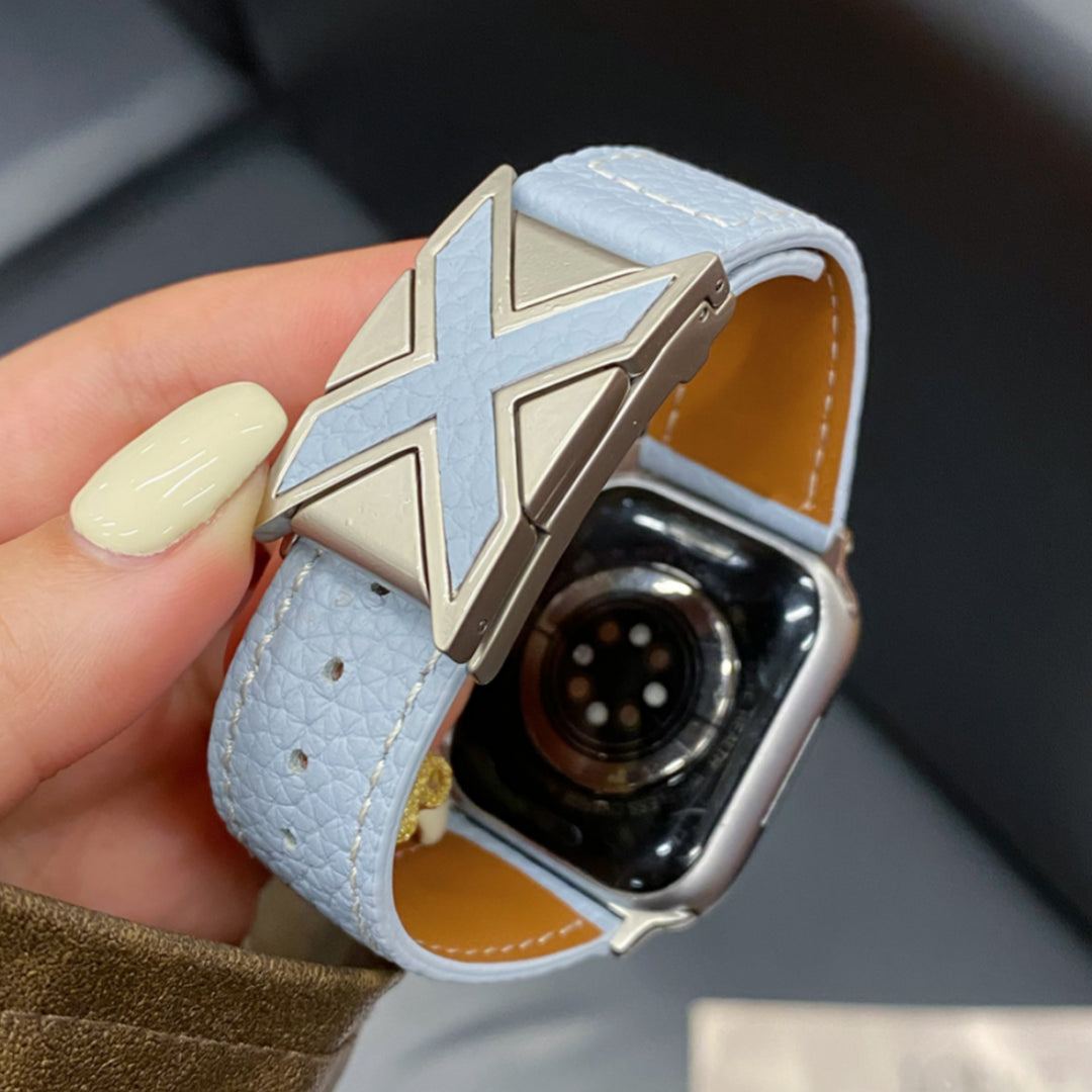 Lederarmband mit magnetischer Schnalle für Apple Watch