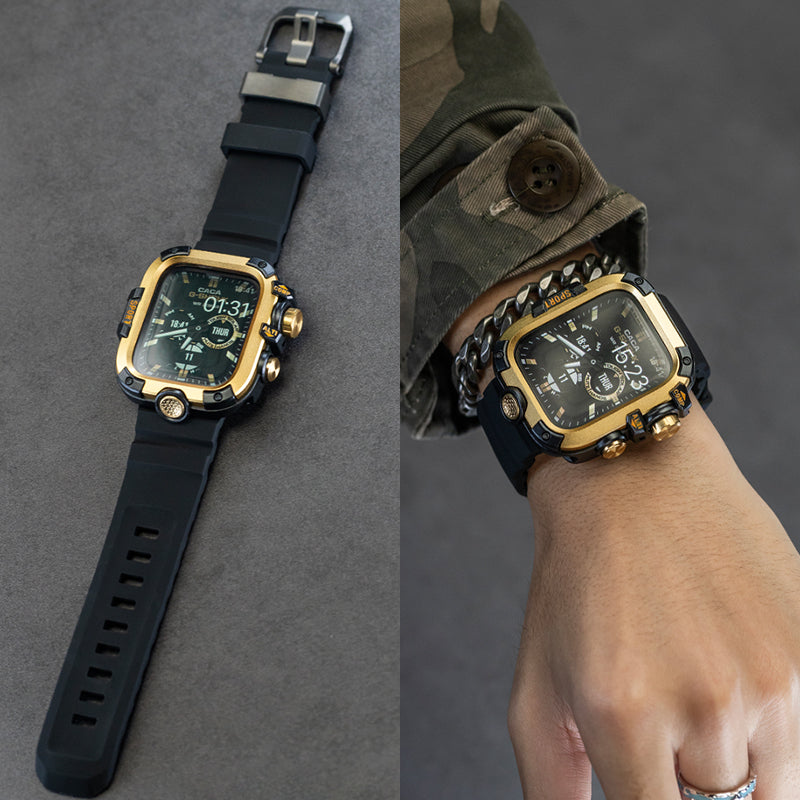 Rugged Case with Screen Protector For Apple Watch