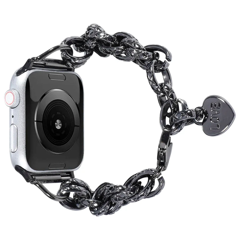 Edelstahl-Kettenarmband für Apple Watch