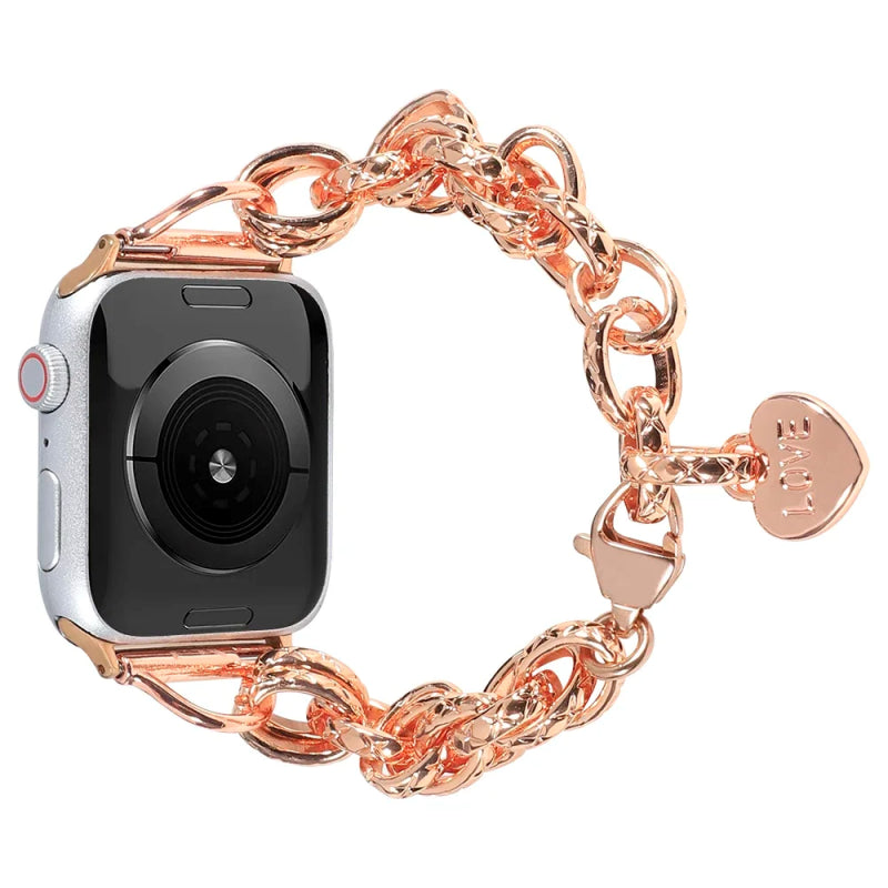 Edelstahl-Kettenarmband für Apple Watch