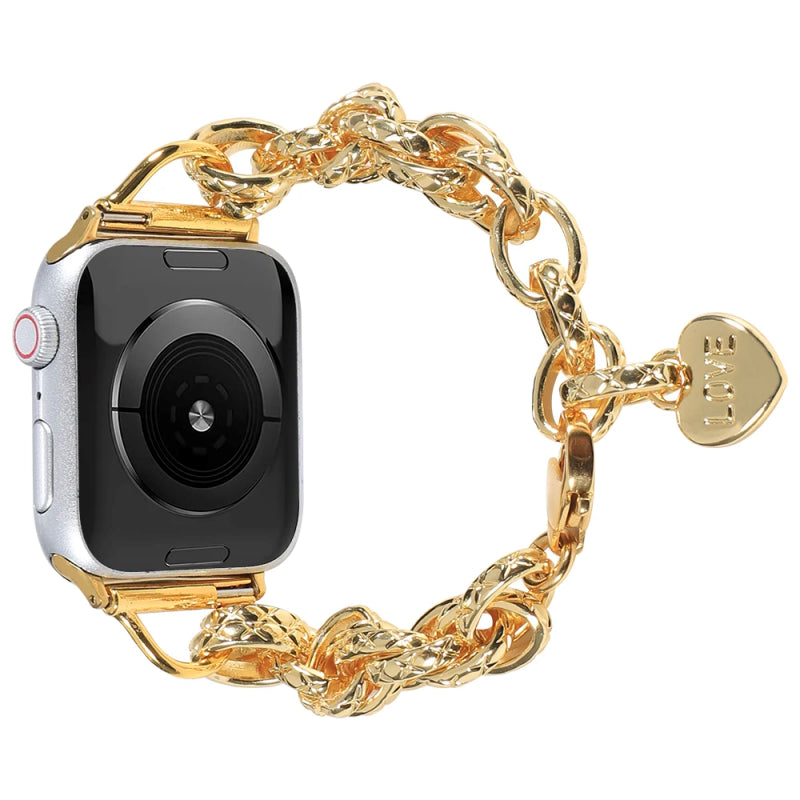 Edelstahl-Kettenarmband für Apple Watch