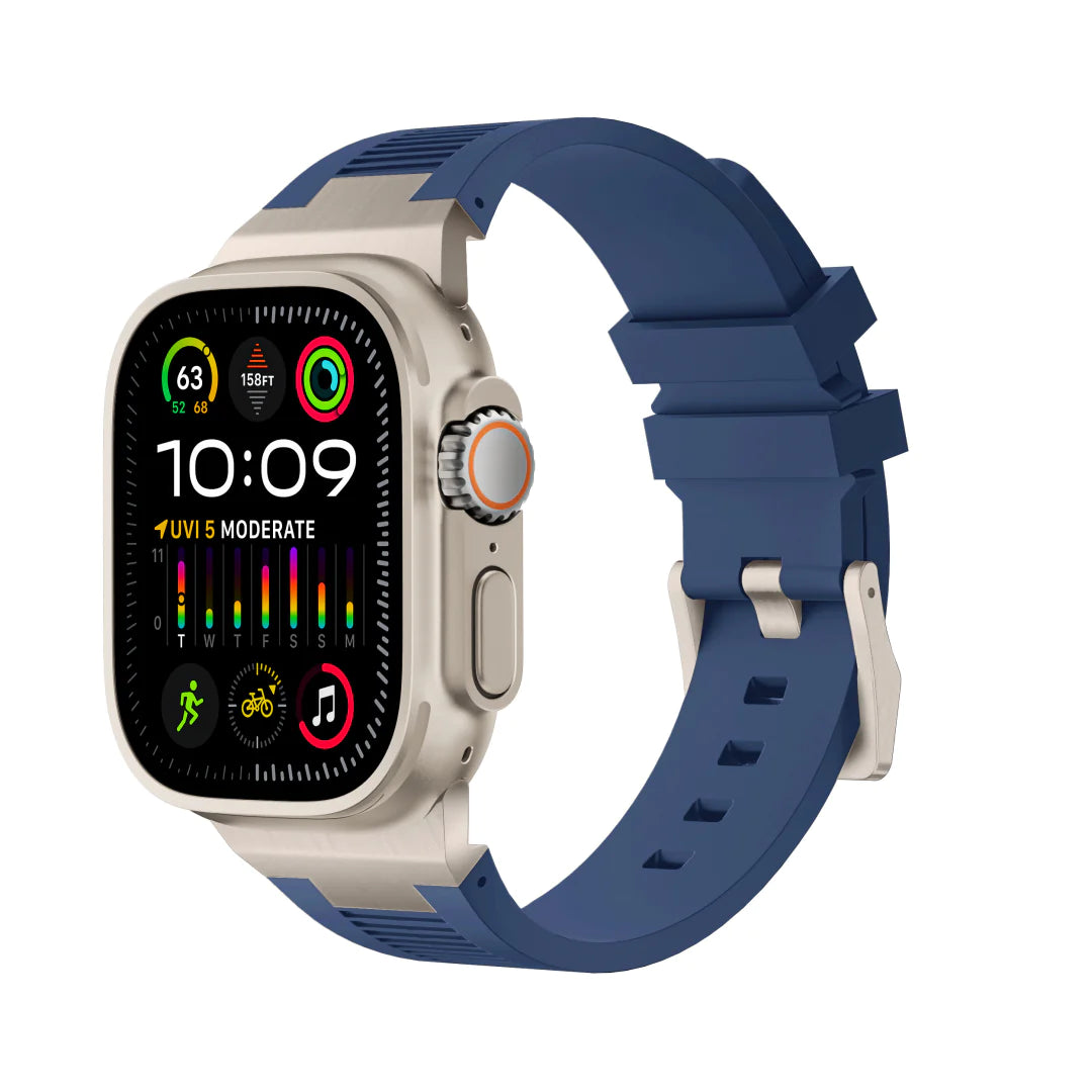 #Color_Titanium Adapter-Blue Band