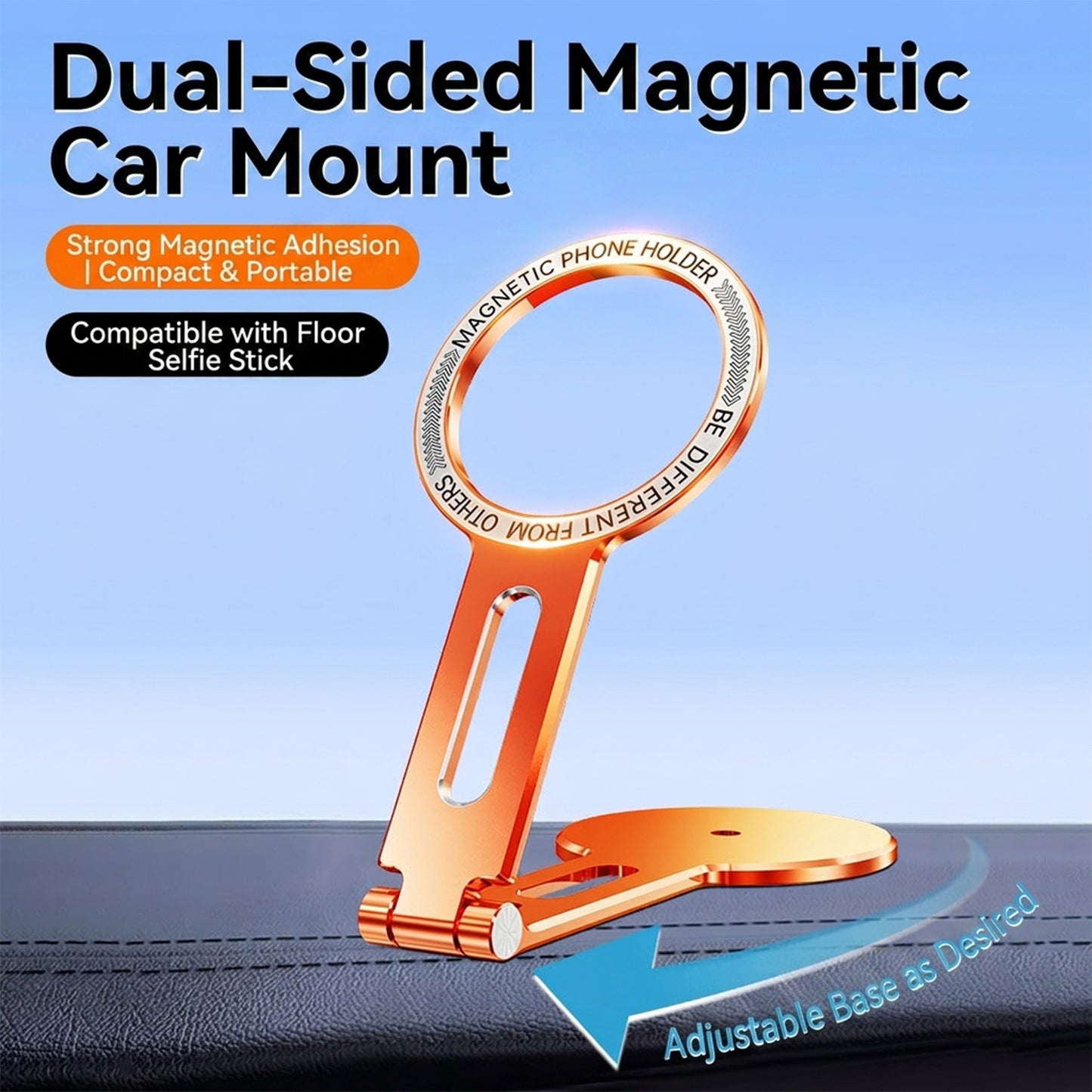 Double-sided magnetic phone holder