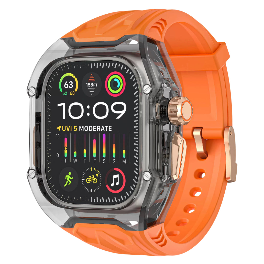 Transparent Case Silicone Band For Apple Watch