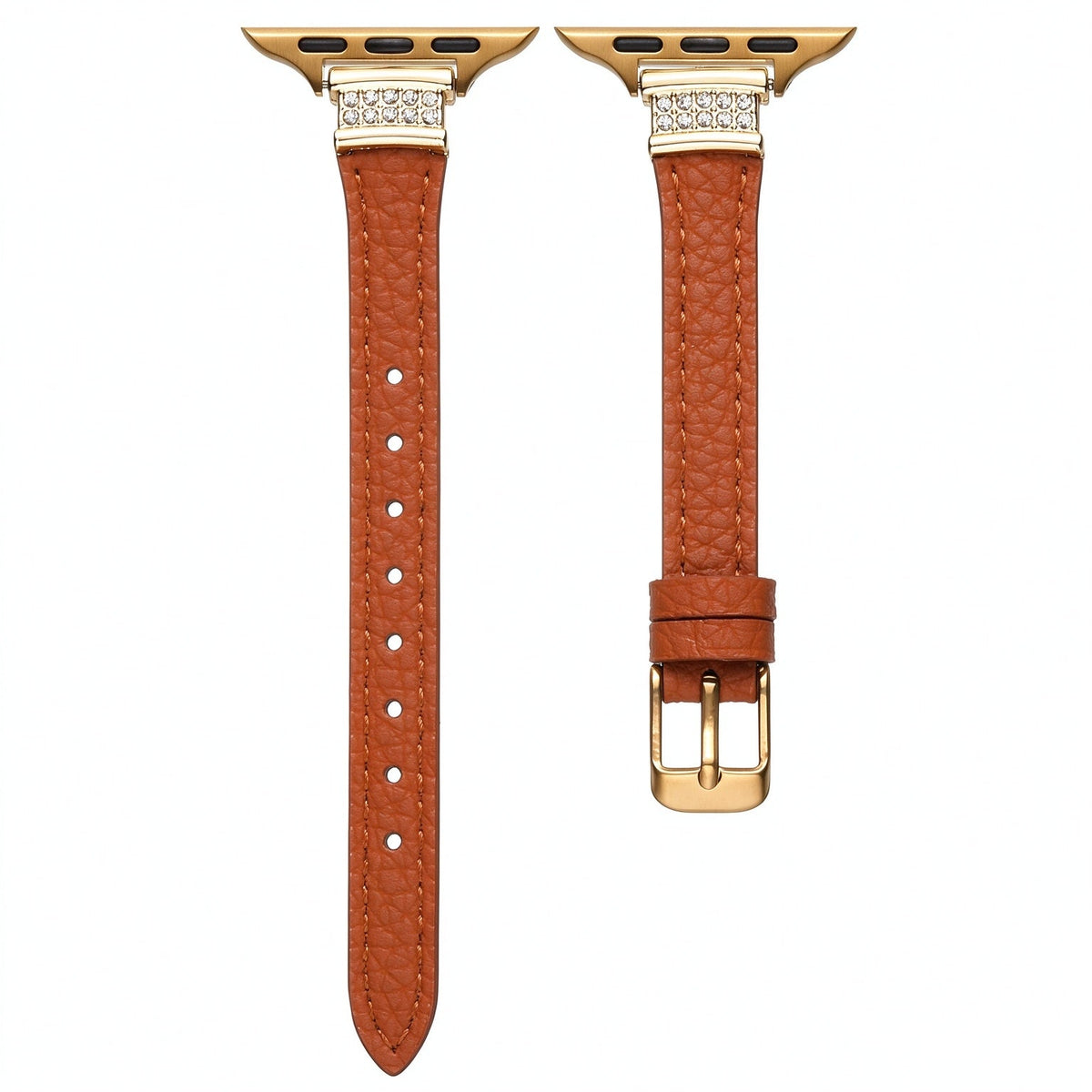 LuxeGlimmer Leather Strap