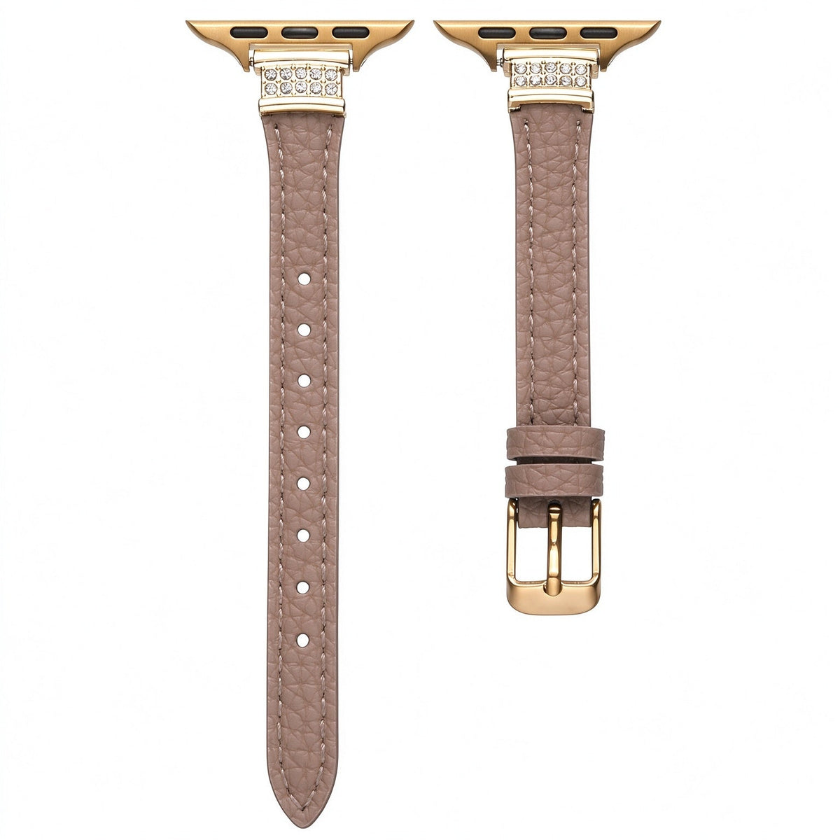 LuxeGlimmer Leather Strap