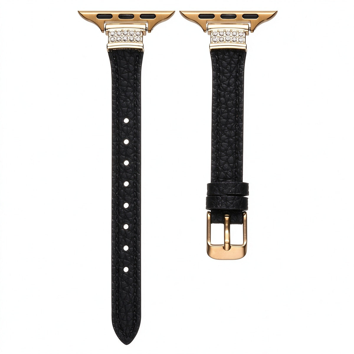 LuxeGlimmer Leather Strap