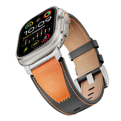 Two-color Leather Band For Apple Watch