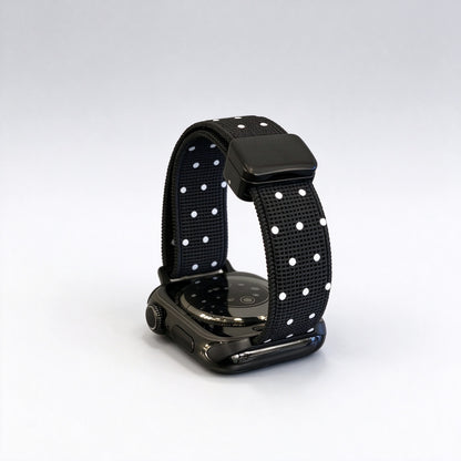 Slim Polka Dot Magnetic Nylon Strap