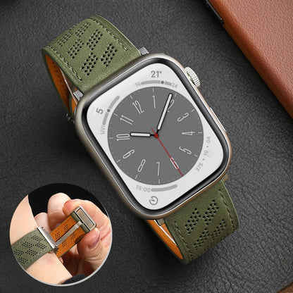 Magnetic Leather Band For Apple Watch