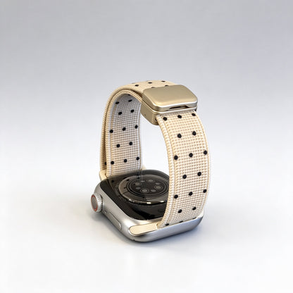 Slim Polka Dot Magnetic Nylon Strap