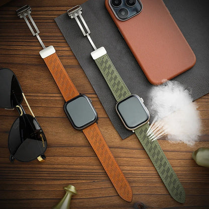 Magnetic Leather Band For Apple Watch