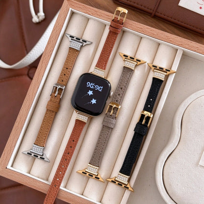 LuxeGlimmer Leather Strap