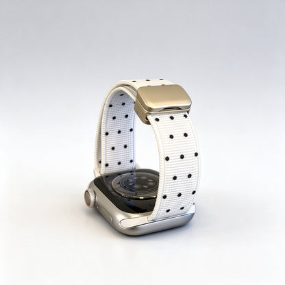 Slim Polka Dot Magnetic Nylon Strap