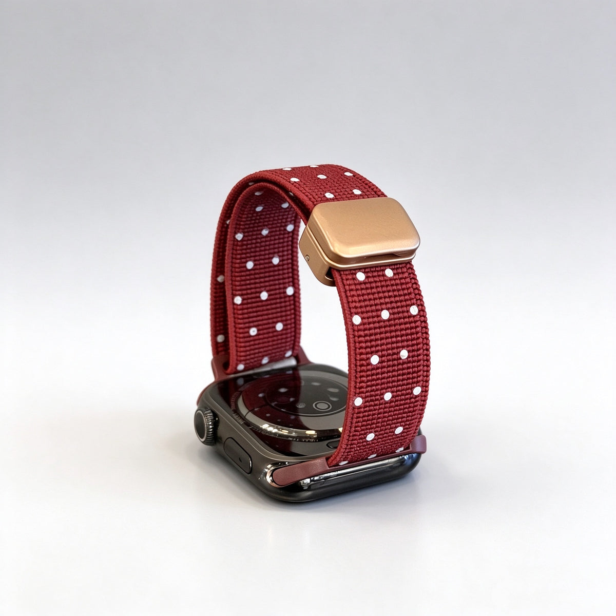 Slim Polka Dot Magnetic Nylon Strap