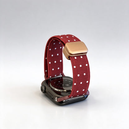 Slim Polka Dot Magnetic Nylon Strap