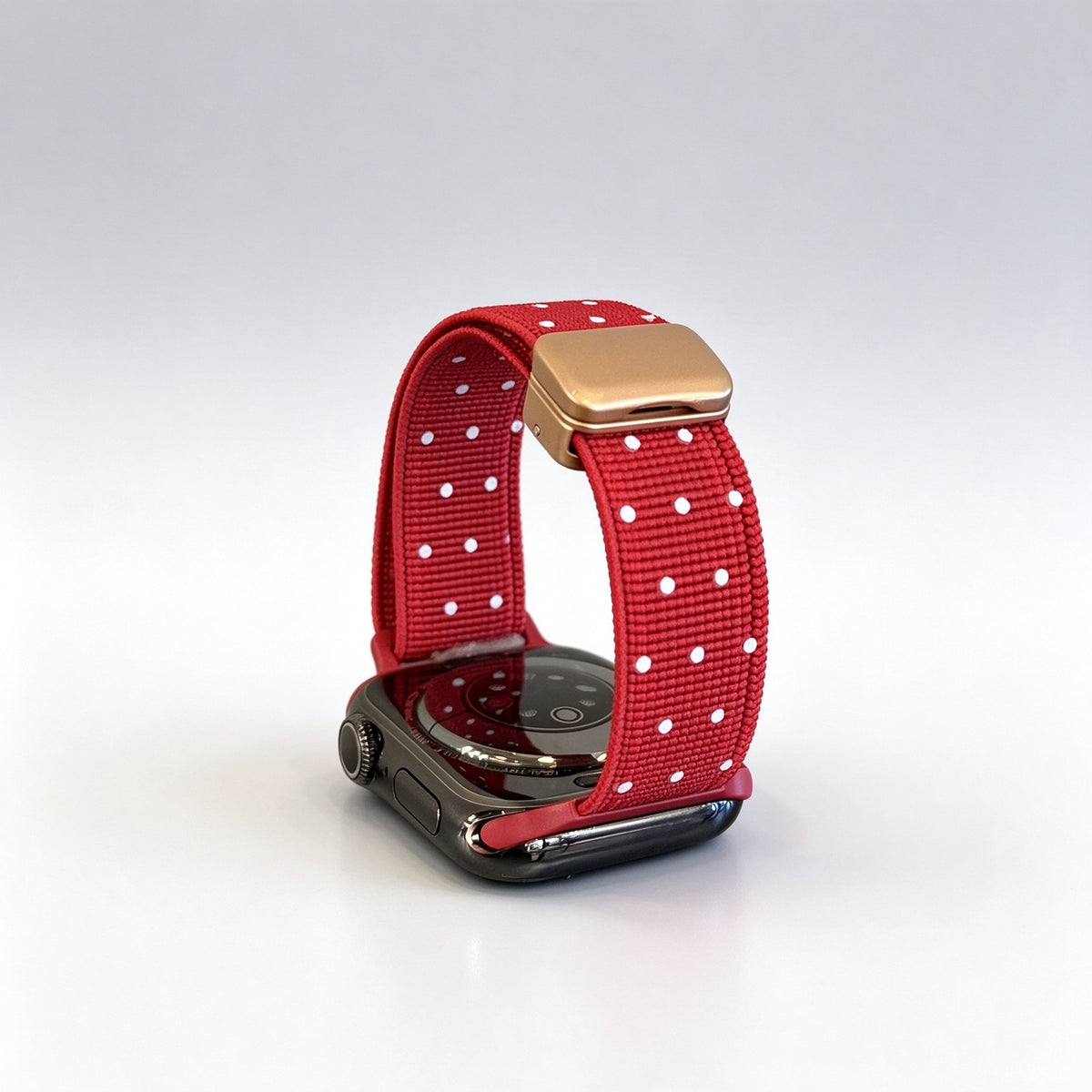 Slim Polka Dot Magnetic Nylon Strap