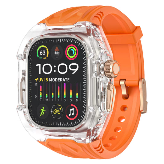 Transparent Case Silicone Band For Apple Watch