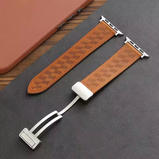 Magnetic Leather Band For Apple Watch