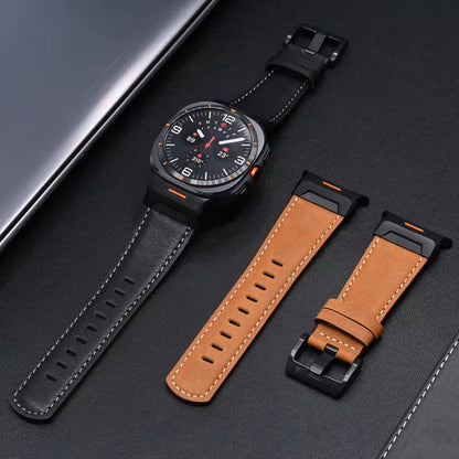 Tactical Leather Band For Samsung Galaxy Watch Ultra