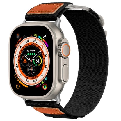 Modified Loop Back Woven Nylon Band For Apple Watch