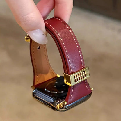 Elegant Floral Leather Strap