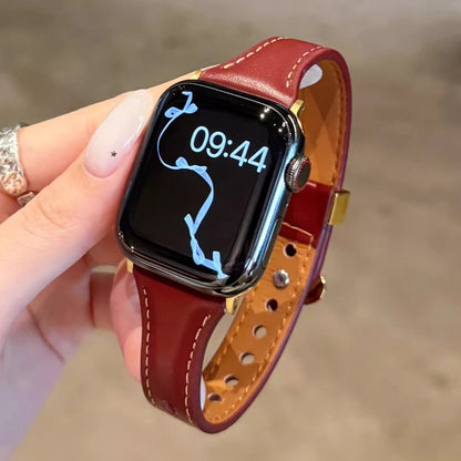 Elegant Floral Leather Strap