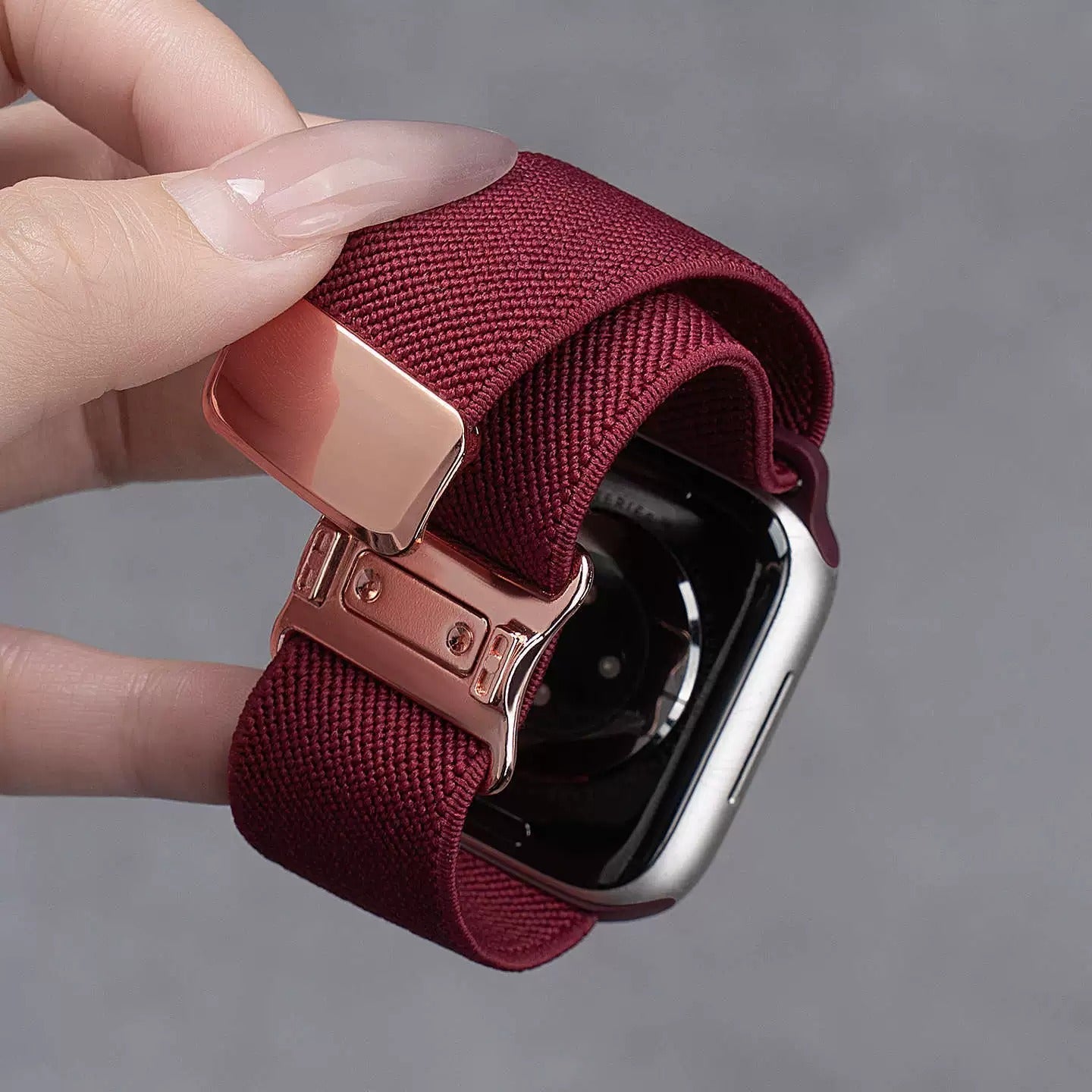 Nylon Magnetic Buckle Strap For Apple Watch