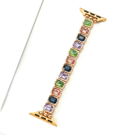 Rainbow Rhinestone Apple Watch Strap